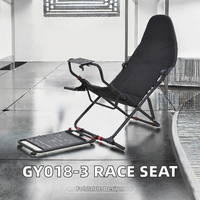 Siège de jeu de course professionnel GY018-3 en acier pour fauteuil roulant, support pliable pour simulateur de course Logitech G920 G29 T150 avec support de levier de vitesses
