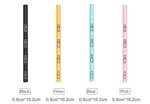 แปรงแต่งหน้าแบบพกพา 4 in 1 สำหรับอายแชโดว์ อายไลเนอร์ คิ้ว ลิปสติก และแป้งฝุ่น ชุดแปรงขนาดเล็กสำหรับเดินทาง - Product Image 5