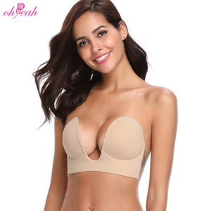 Sujetador Push-Up de Silicona Suave y Transpirable, Copas D/<span class=keywords><strong>C</strong></span>/D, Talla 32, Invisible, Sin Tirantes, Realce de Senos para Ropa Interior Grande, Accesorio Íntimo - Product Image 2