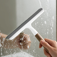 Lame de raclette en plastique durable PP TPR avec poignée pour le nettoyage des vitres, de la poussière et de l'eau dans la cuisine et la salle de bain