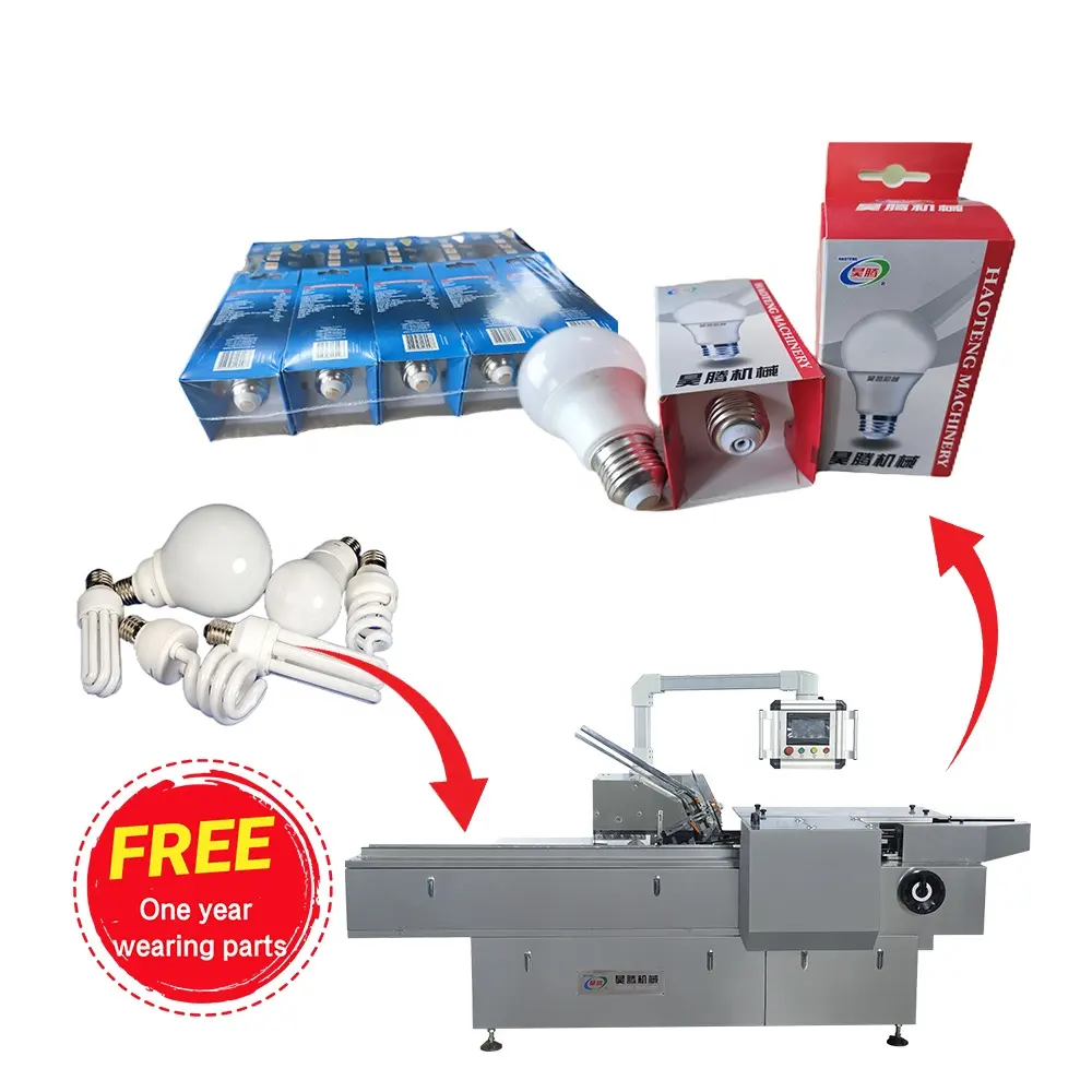 Automatic Cartoning Machine Led Light Bulb Lamp Cartoner Boxing Packing Cartoning Machine