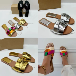 French High-End Women's Flat <b>Sandals</b> New Cross Strap Design Comfortable and Breathable for Summer Outdoor Wear - Product Image 4