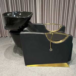 Ensemble de mobilier de salon de beauté : bac à shampoing et chaise pour lavage de cheveux - Product Image 3