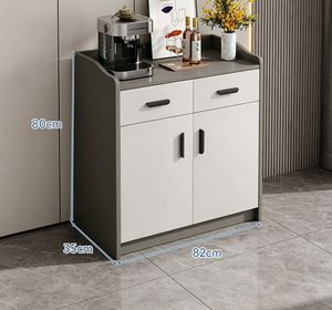 Buffet moderne minimaliste en bois avec 2 tiroirs et 3 portes, console de rangement pour salon - Product Image 3