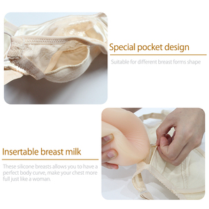 Prótesis de Seno de Silicona de Venta <span class=keywords><strong>Caliente</strong></span>, Prótesis Mamaria para Crossdressing, Sujetador con Bolsillo para Prótesis - Product Image 6