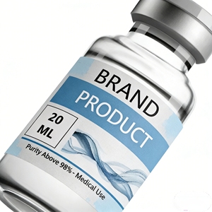 Etichette in vinile perfette ad alta trasparenza da 3ml, 5ml, 10ml per soluzioni peptidiche nell'industria medica - Product Image 1