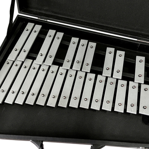 Sinomusik Double touches 25 notes touches métalliques xylophone et Glockenspiel instrument de musique à <span class=keywords><strong>percussion</strong></span> potable avec étui - Product Image 2