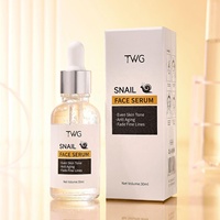 Sérum à l'escargot TWG OEM pour le visage 30ml, rafraîchissant, apaisant, hydratant, anti-âge, hydratation intense, réduit les ridules, sérum à l'escargot