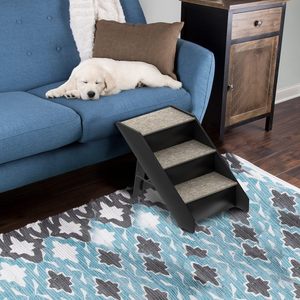 Escaleras para Mascotas Petmaker de 3 Peldaños, Color Gris Oscuro, Duraderas, para Interiores y Exteriores, para Perros y Gatos - Product Image 4