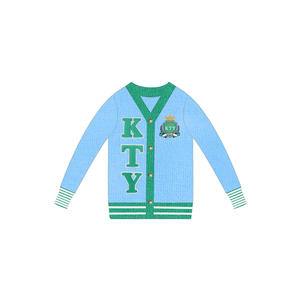 2025 hiver col en v broderie ours <span class=keywords><strong>grande</strong></span> <span class=keywords><strong>taille</strong></span> femmes collège Style ample tout paresseux AKA broderie <span class=keywords><strong>pull</strong></span> Cardigan - Product Image 1