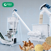 Pelletiseur d'aliments pour animaux 5-7 T/H, moteur inclus, homologué CE au Bangladesh