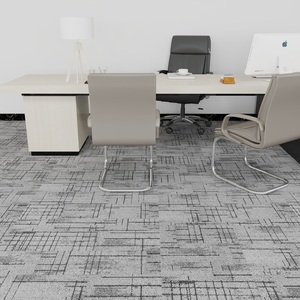 Tùy chỉnh in ấn thương mại gạch thảm, 016 "chiều cao cọc, PVC ủng hộ không trơn trượt, 20" x 20 "berber gạch Thảm 50x50 vuông - Product Image 6