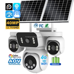 40MP AOV Four Lens 20K 4G Sim Card Wifi Solar PTZ Camera Outdoor IP Network Wireless Bullet Surveillance CCTV <b>Security</b> Cameras - Product Image 1