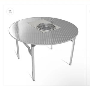 Mesa Coreana OEM con Parrilla de Gas Butano o Propano sin Humo, Plegable de Acero Inoxidable para Hogar o Restaurante - Product Image 5