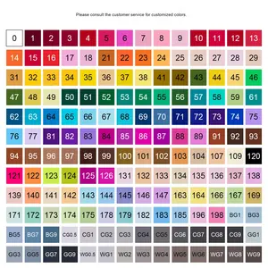 80-kleuren Alcoholmarkeringen Ingesteld Met Dubbele Punttrekpen Plastic Fijne Puntmarkeringen Voor Schets-En Anime-Illustraties - Product Image 2