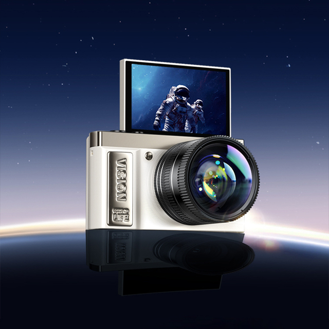 4K Video Camera with 3.0 Inch IPS Flip Screen 16X Digital Zoom Featuring CMOS Sensor