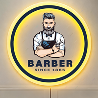 Berber dükkanı Logo ışığı özel Neon işaret kişiselleştirilmiş saç kesimi için LED Neon işık Salon duvar dekor özelleştirilebilir Logo ışığı