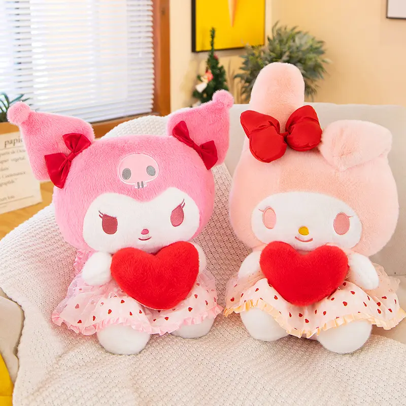 Best Selling Valentine's Day Birthday Gifts Trendy Cute Anime Figure Cartoon Character Plush Toys for Girls