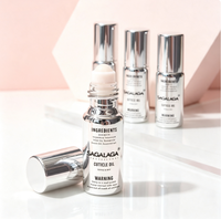 Botol Roller Minyak Kutikula Kosong SAGALAGA 10ml Kemasan Perak Botol Tabung Pena dengan Aplikator Roller Wadah Mini OEM