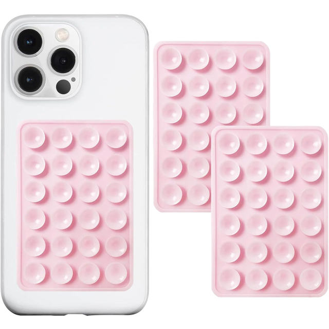 Suction Phone Case Mount, Sillicon Adhesive Phone Accessory for iPhone Hands-Free Selfie/Video for TikTok Creator/Influencer
