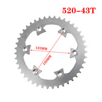 Piñón Trasero de Cadena para Motocicleta, Precio de Fábrica, 420 428 520 530, Acero, para Honda, Yamaha, Kawasaki, Repuestos de Transmisión