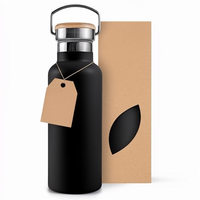 Bouteille isotherme en acier inoxydable 500 ml, anti-fuite, isolation thermique 12-24h, légère, pour vélo, voyage, sport, eau bouillante sans danger