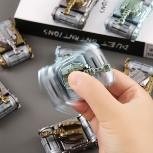Tank Fidget Spinner 6,2 cm, tourelle rotative à 360 degrés avec canon rétractable, jouet anti-stress pour enfants et jeunes - Product Image 3