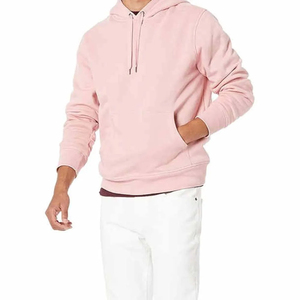 Sweat à capuche pour homme de couleur rose, coupe classique, 100% coton, vêtement décontracté pour l'automne, séchage rapide, respirant, respectueux de l'environnement, sweat à capuche pour homme - Product Image 4