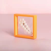 Scatola Quadrata in Plastica per Gioielli con Pellicola Trasparente in PE, Espositore Anti-Ossidazione e Antipolvere per Gemme e Bracciali