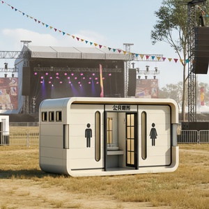 Toilettes portables haut <span class=keywords><strong>de</strong></span> gamme Apple Cabin Pod pour les attractions touristiques, les parcs, les sanitaires mobiles <span class=keywords><strong>de</strong></span> luxe en plein air pour hommes et femmes - Product Image 3