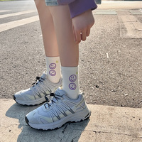 Chaussettes de sport mi-mollet vert fluorescent tendance pour femmes, idéales pour le quotidien – Vente en gros