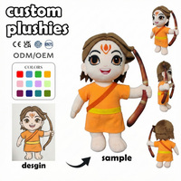 Pabrik Boneka Plushie Custom, Karakter Idol dengan Overall Bertelinga Kucing, Merchandise untuk Penggemar, Boneka Plushie Jaring, Hadiah Ulang Tahun