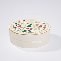 Boîtes cadeaux de Noël personnalisées de luxe, imprimées sur mesure, emballages rigides biodégradables pour chocolats et bonbons avec plateau