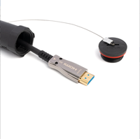 Cable de Fibra Óptica HDMI Blindado AOC 8K 4K 10M 15M 20M 30M 50M 100M, Cable Óptico Activo para Proyector HDTV