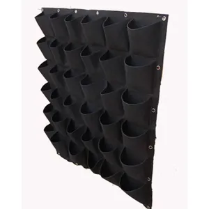 Adjustable 18 Pocket Grow Bag Wall Planter System Vertical Garden Pockets Vertical Garden Products