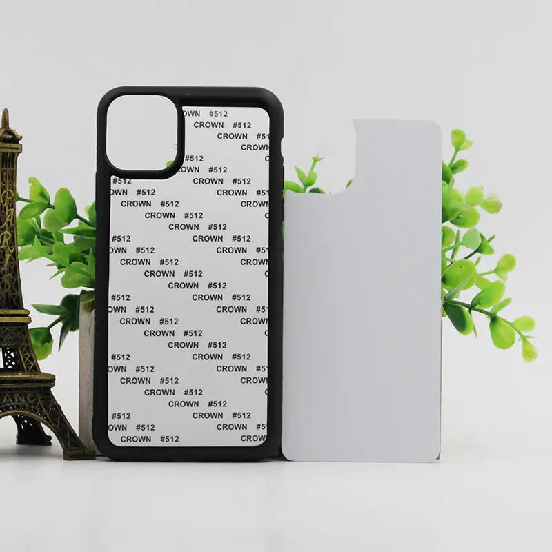 Casing Sublimasi Tpu Pc 2d Kustom, Pelindung HP Putih Polos untuk Penutup Casing iPhone