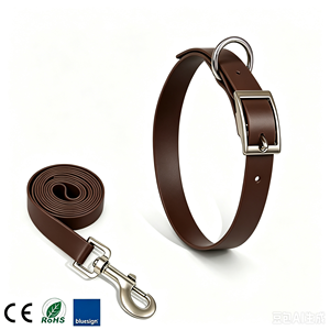 Laisse pour <span class=keywords><strong>chien</strong></span> en PVC personnalisée, résistante aux taches, en <span class=keywords><strong>Biothane</strong></span>, collier et laisse pour grands chiens - Product Image 5