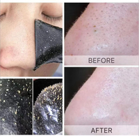 Bandes nasales nettoyantes en profondeur au charbon de bambou et aux herbes végétales – Dissolvant de points noirs pour tous types de peau – Patchs de traitement des pores anti-points noirs
