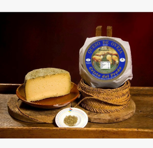 Cristo Del Prado Queso Duro Orgánico Leche de Oveja Queso Fermentado Producto Lácteo Envasado al Vacío Romero Bolsa a Granel Disponible - Product Image 1