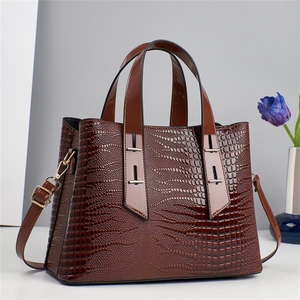 Newest Big Sizes High Quality Pu Leather Shoulder Handbags Trendy Fashion Latest Luxury Designer Tote Bags Women's Handbags - Product Image 6