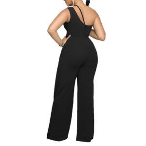 Combinaison droite sexy sans manches à une épaule et taille haute pour femme – Tendance - Product Image 6