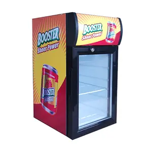 Portas de vidro de superfície, alta qualidade, pequeno, vinho, refrigerador, upright, mini-bar, hotel, quarto, bebidas, geladeira para quarto