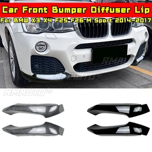 ชุดแต่งกันชนหน้า สปอยเลอร์ลิป สำหรับ BMW X3 X4 F25 F26 M Sport ปี 2014-2017 อุปกรณ์ตกแต่งรถยนต์ - Product Image 1