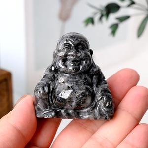 Vente en gros de sculptures de Bouddha en cristal de 1,5/2 pouces, figurines de Bouddha en quartz naturel pour la décoration - Product Image 5