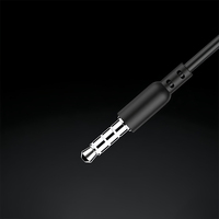 Microphone à son clair basse 3.5mm confort ajustement emballage de vente au détail écouteurs filaires dans l'oreille écouteurs mains libres casque de musique