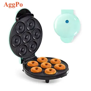 Máquina De Mini Donuts De 7 Buracos Máquina De Pequeno Almoço Não Revestida Máquina De Bolo