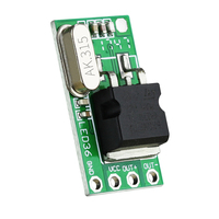 Mini récepteur télécommande 2 touches pour éclairage d'ambiance LED, alarme de porte de voiture avec code roulant, portée 100m