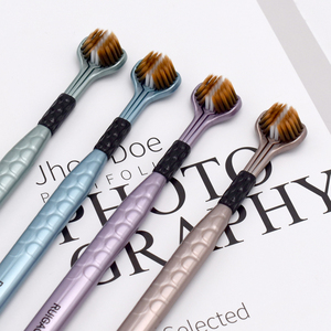 המפעל הסיטונאי שלוש צדדיות מברשת עמוק נקי ראש משולש מברשת שיניים רכה נוספת - Product Image 4