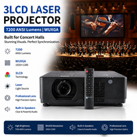 Projecteur laser 3LCD haute luminosité 7200 ANSI Wuxga avec fusion des images pour spectacles sur scène et événements en direct