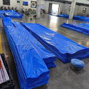 Bâche en PE bleue imperméable, TRÈS RÉSISTANTE Haute durabilité, Protection haute capacité, Personnalisation de la taille et de la couleur disponible - Product Image 5
